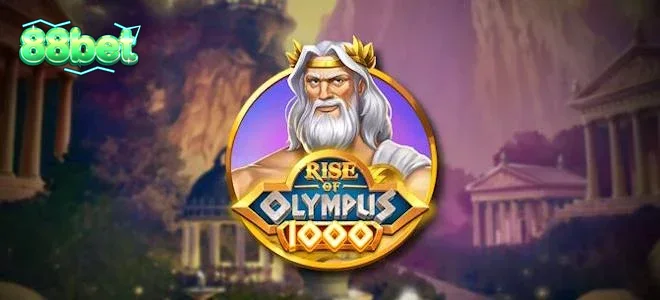 Giao diện trò chơi Rise of Olympus 1000 với các vị thần Hy Lạp